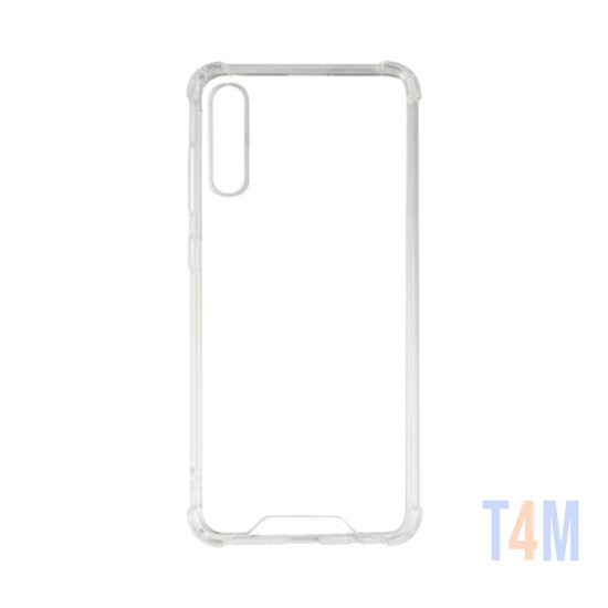 Silicone Hard Corners Case for Samsung Galaxy A70 Transparent